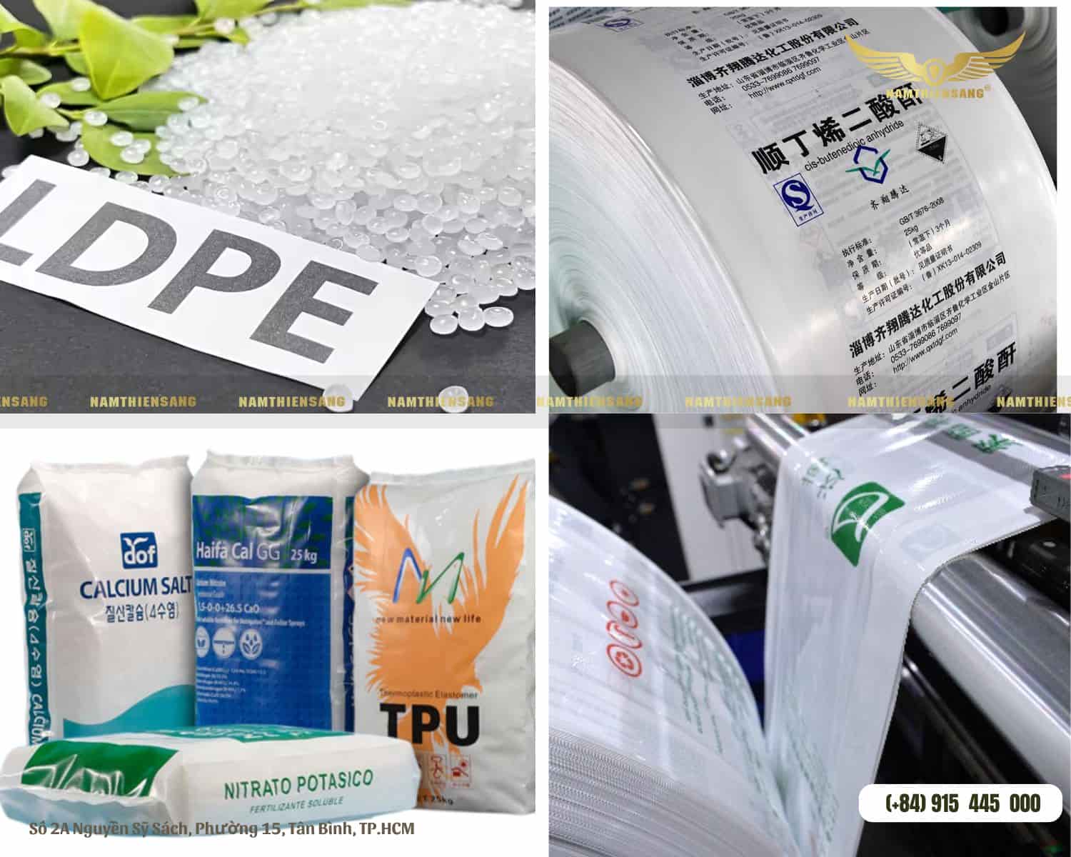 Bao bì đựng hạt nhựa